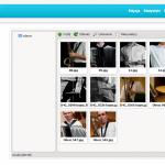 Galeria, która jest zrobiona na podstawie menadżera plików, który akceptuje tylko pliki w formatach zdjęć